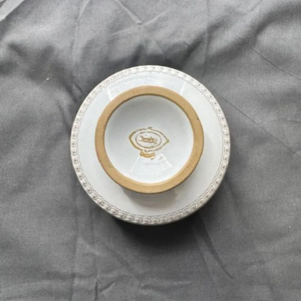 Vintage Blue and White England Denby Castile Sugar Bowl/Lid & Saucer Stoneware